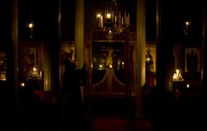 Lighting the candles at 4am. While we sleep, they pray for us.