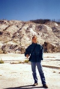 The fire of love! This was taken on the epic motorcycle trip where we fell in love! Somewhere in Yellowstone.