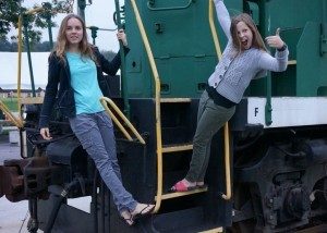 Some fun at the Indiana Train Museum that was just down the street.